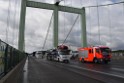 Schwerer LKW VU PKlemm A 4 Rich Olpe auf der Rodenkirchener Bruecke P163